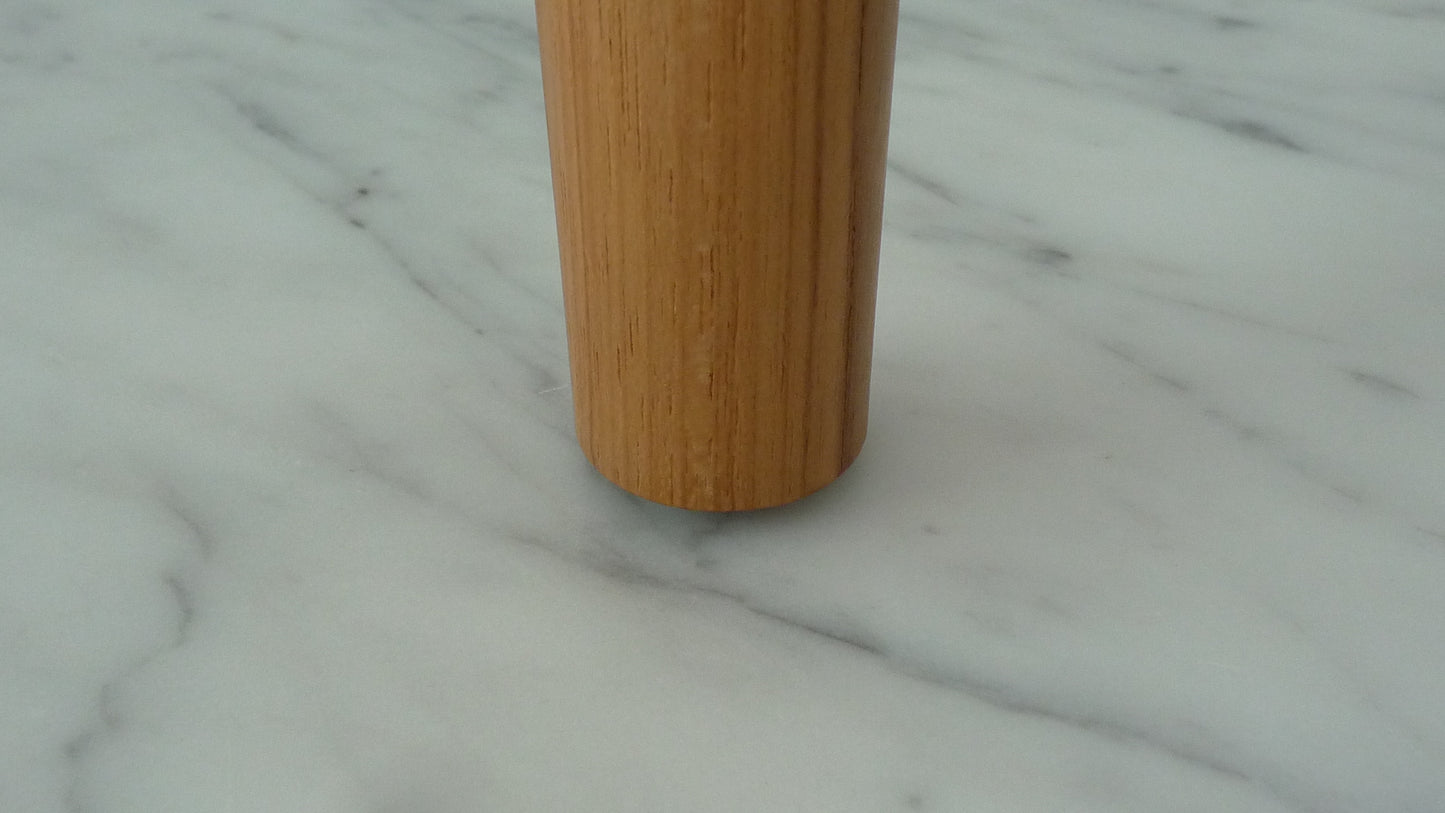 Teak Leg with Glide Underneath
