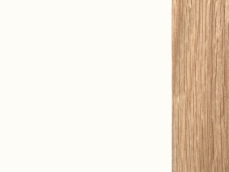 Glacier White + White Oak