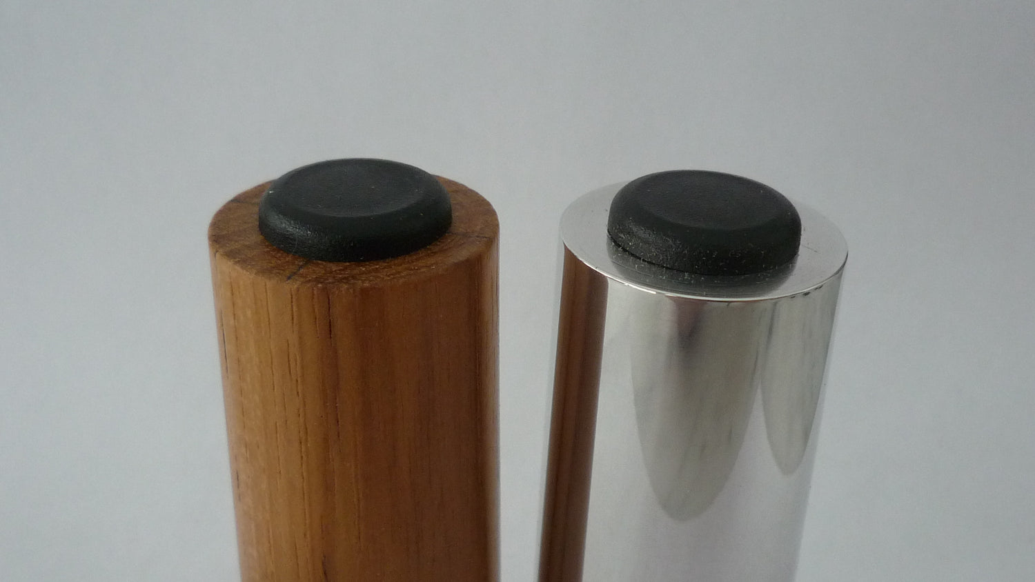 Wood and Metal Legs Shown with Glides