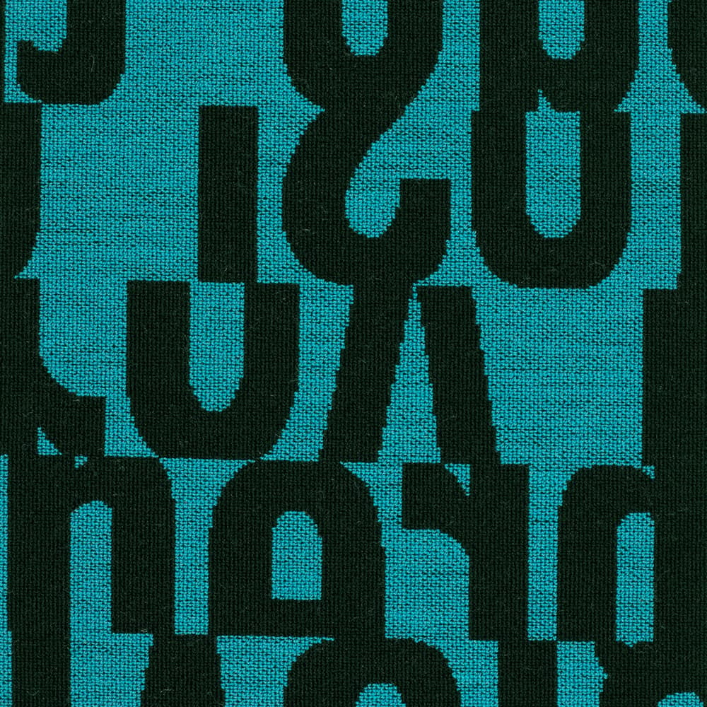 Kvadrat Letters Cyan